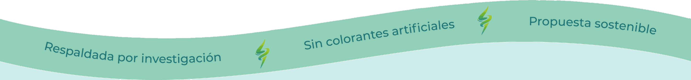 Respaldada por investigación · Sin colorantes artificiales · Propuesta sostenible